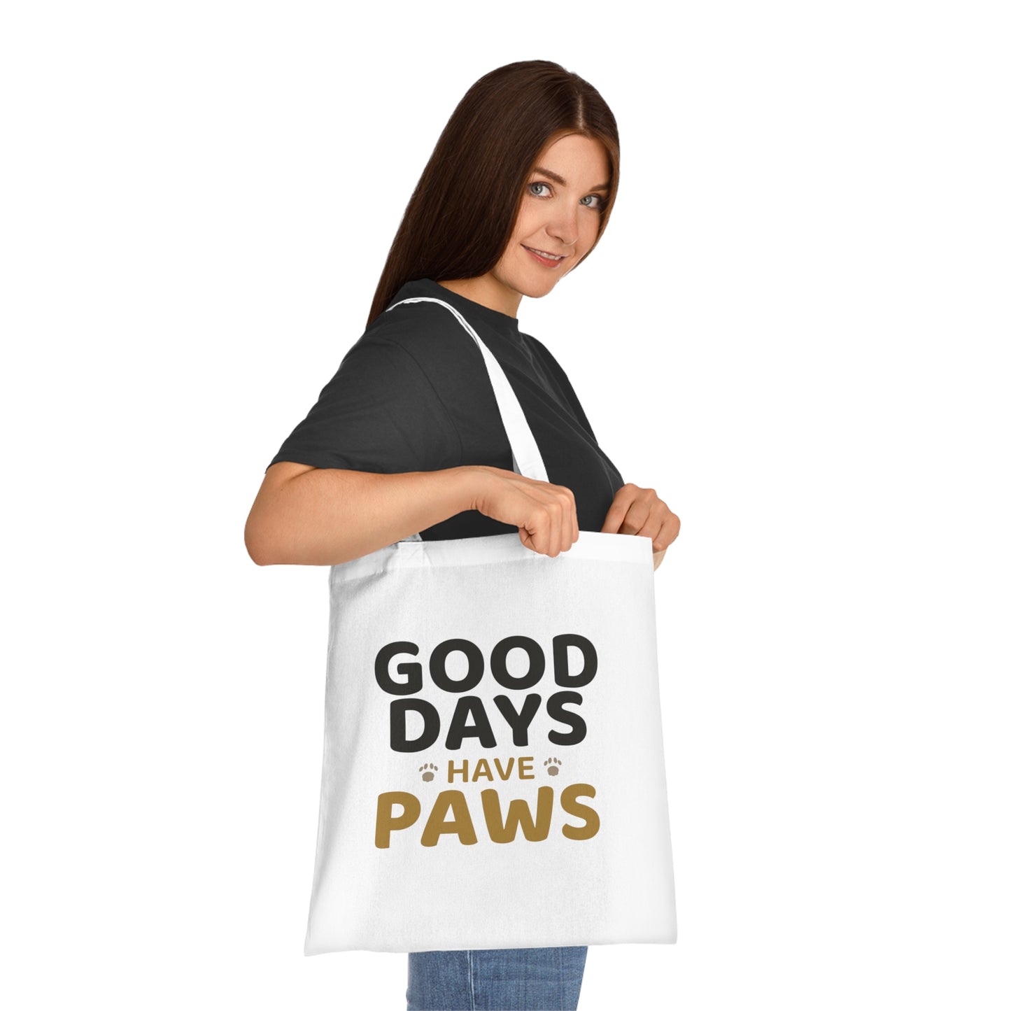 Good Days Have Paws Cotton Tote